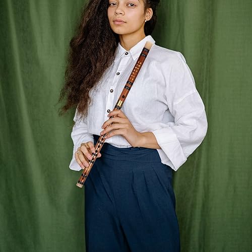 Miniatura 7 de Milisten Instrumentos musicales de flauta de bambú, flauta de madera, instrumento tradicional chino Dizi para niños, adultos principiantes, con