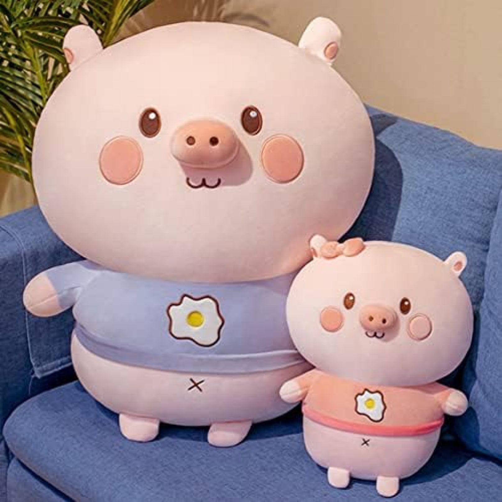 Amazon.co.jp: ブタ ぬいぐるみ ブルー 大きい 豚ぬいぐるみ 豚