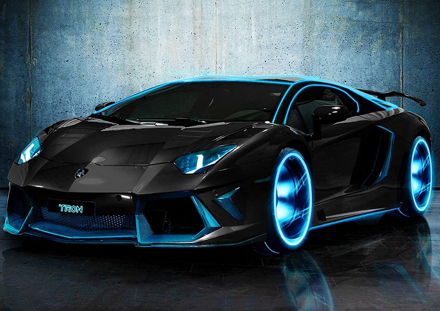 Generic Lamborghini Aventador Car Poster, Framed or Unframed Glossy, A4-210 × 297 mm Unframed