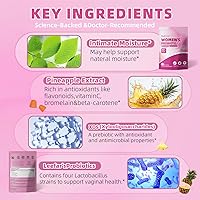 Vista 4 de Gomitas de probióticos vaginales para mujeres, equilibrio de pH para mujeres, gomitas de probióticos femeninos para olor vaginal saludable, salud