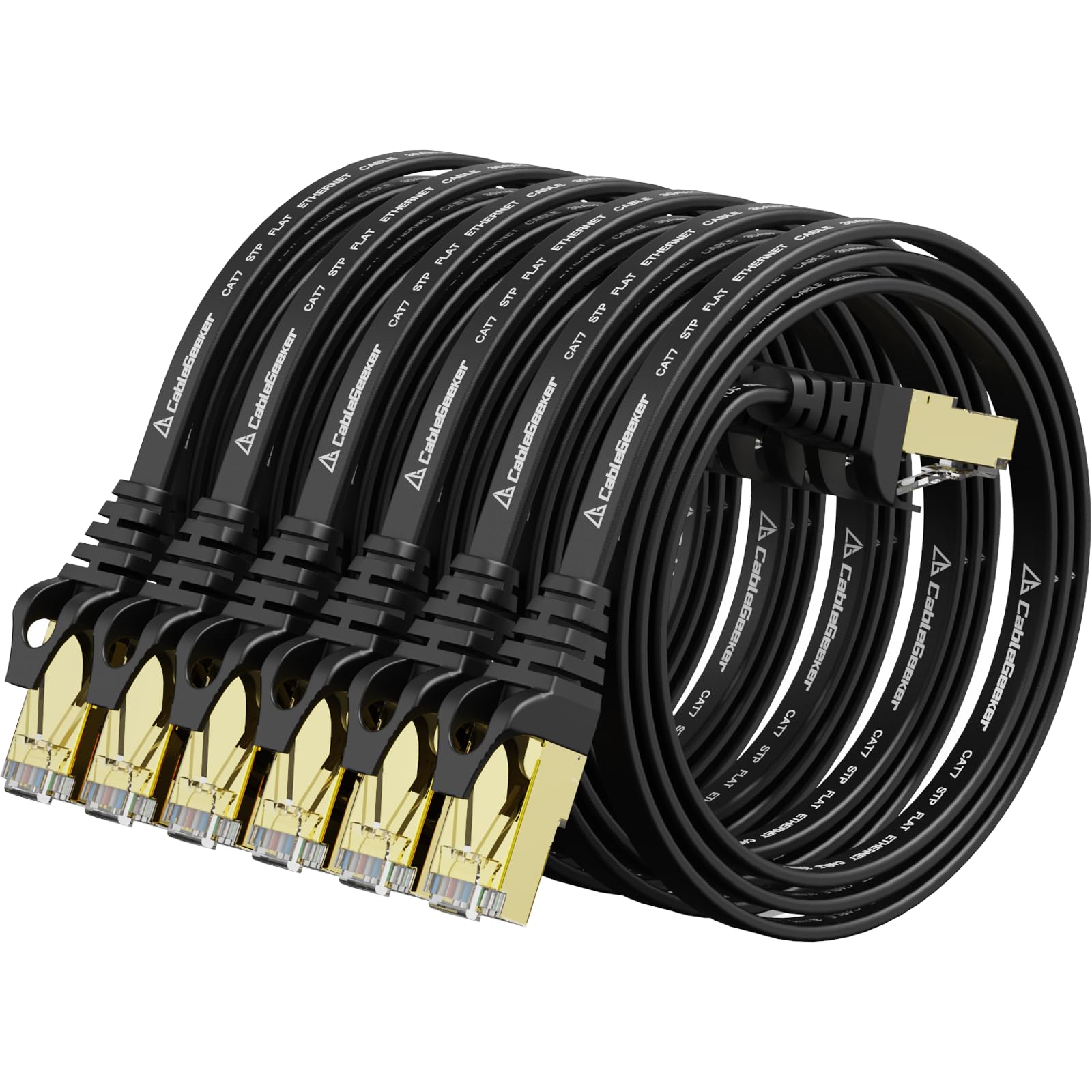 ネット　７，６ｍ×６，４ｍ Amazon.com: Cat 7 Ethernet Cable 1.5ft 6 Pack Shielded,Flat