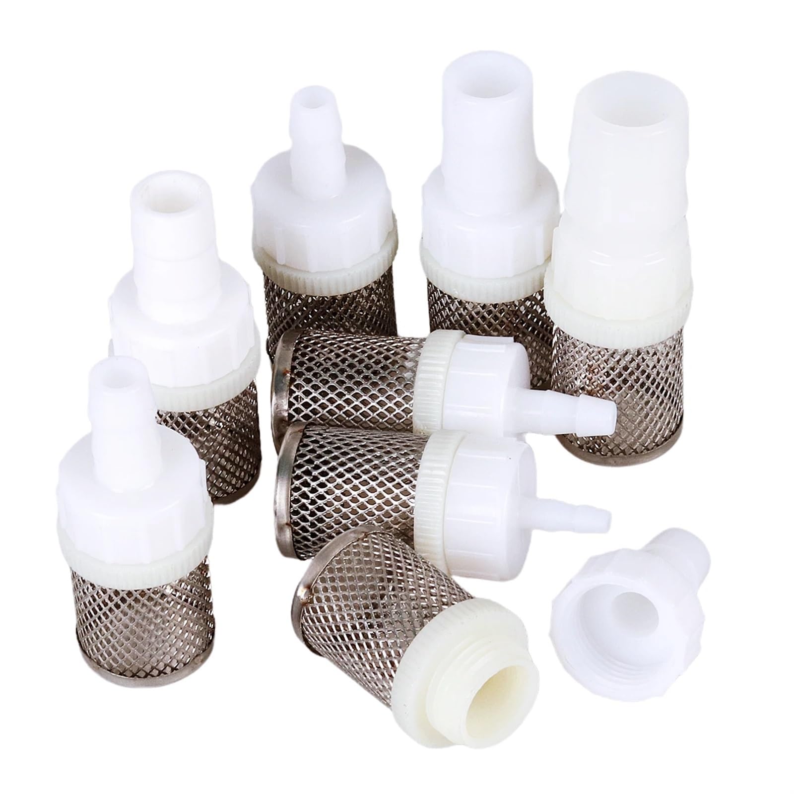 Filtre de Tuyau en Acier Inoxydable, 4 6 8 10 12 14 16 20mm, Protection de la Pompe à Eau d'aquarium, Irrigation Goutte-à-Goutte, Eau agricole, Filtre à Mailles(4mm)