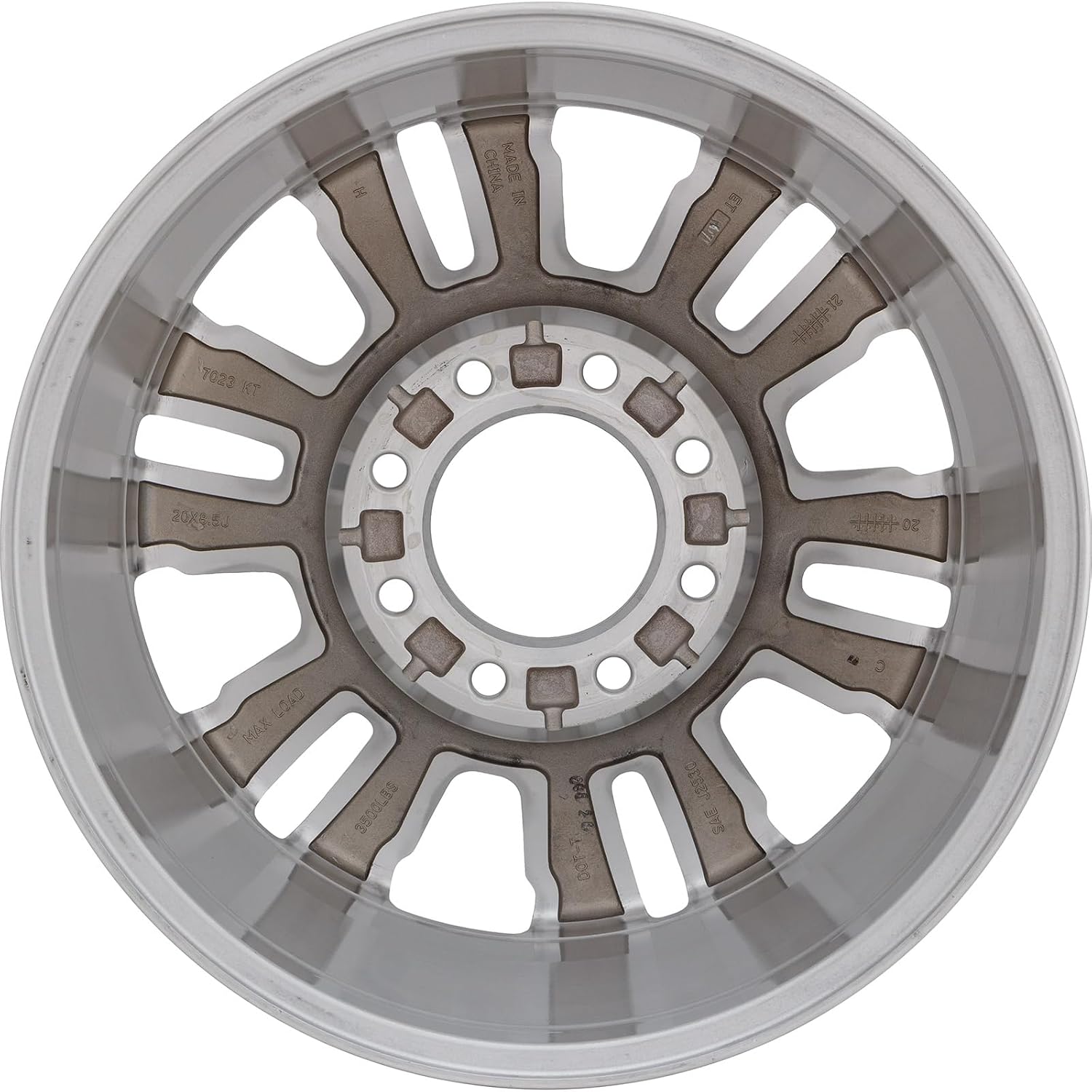 New 20x8.5" 20 Inch Polished Aluminum Alloy Wheel Rim for GMC Sierra 2500 3500 SRW 2020 2021 2022 2023 | ALY05957U80N