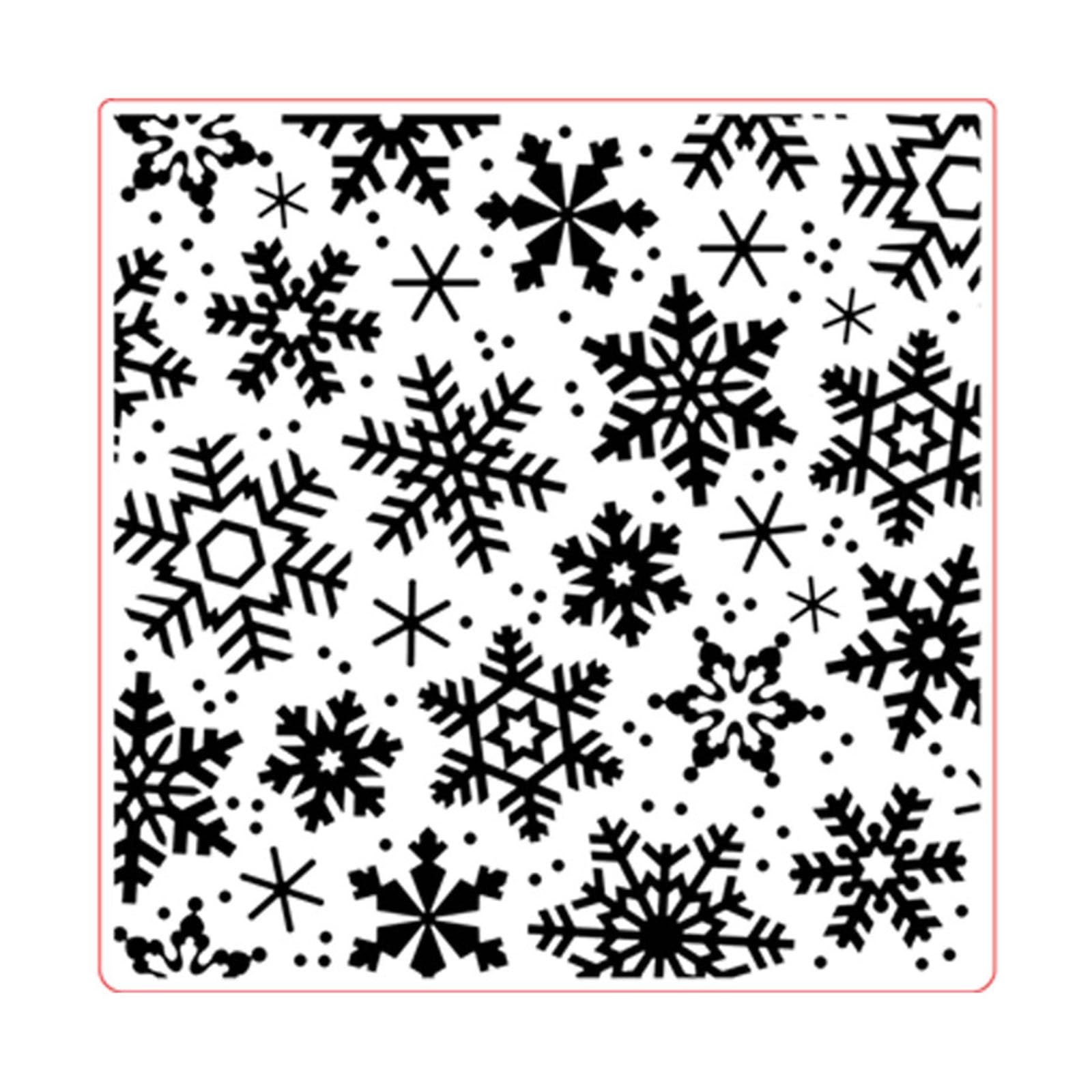 Tsophreniq Snowflake Embossing Folder Texture for Card Making Scrapbooking Card Paper Crafting
