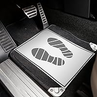 Vista 2 de VICASKY 50 tapetes de papel desechables para el suelo de los autos, tapetes automotrices para cubrir los pies del vehículo, protector