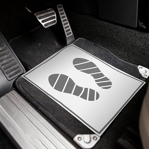 Miniatura 3 de BESPORTBLE Alfombrillas de papel para automóviles: 50 piezas de papel automotriz alfombrillas de papel desechables alfombrillas de piso auto