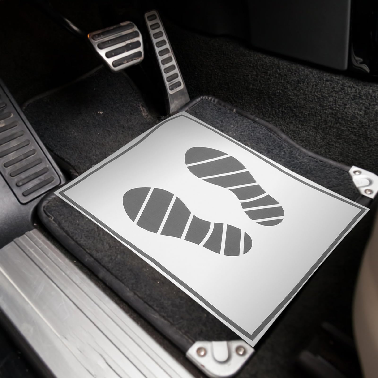 CLISPEED 50Pcs Automotive Floor Mats Car Carpet Paper Disposable Premium Cars Auto Vehicles Mat Covers Protector for Cars — view 5