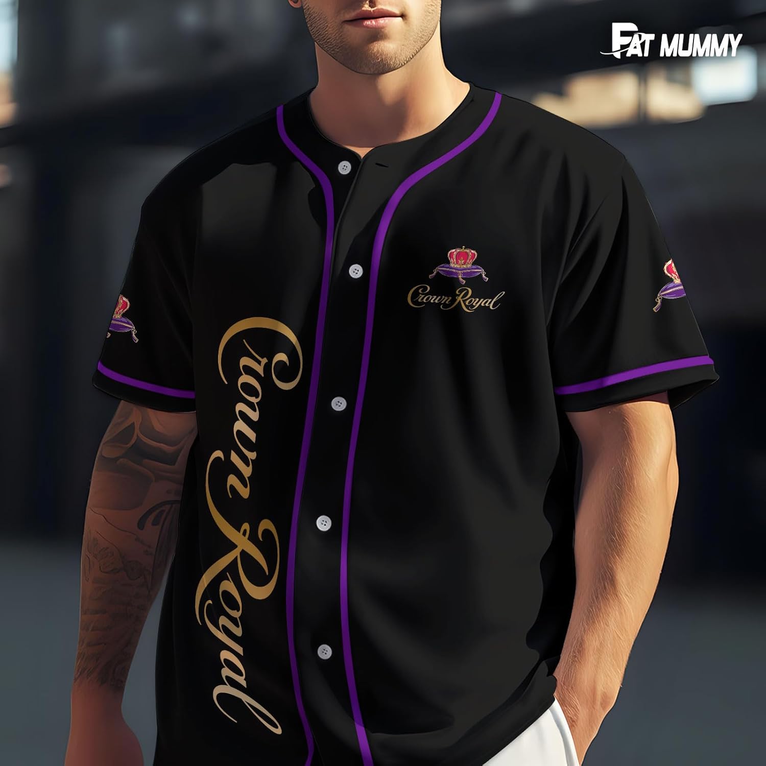 Crown Fan Baseball Jersey Shirt, Crown Lovers Uniform Sports Shirt, Gift for Men Women - Image 2
