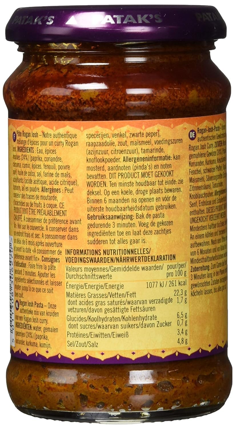 Patak's Rogan Josh Paste 283 g (confezione da 3)