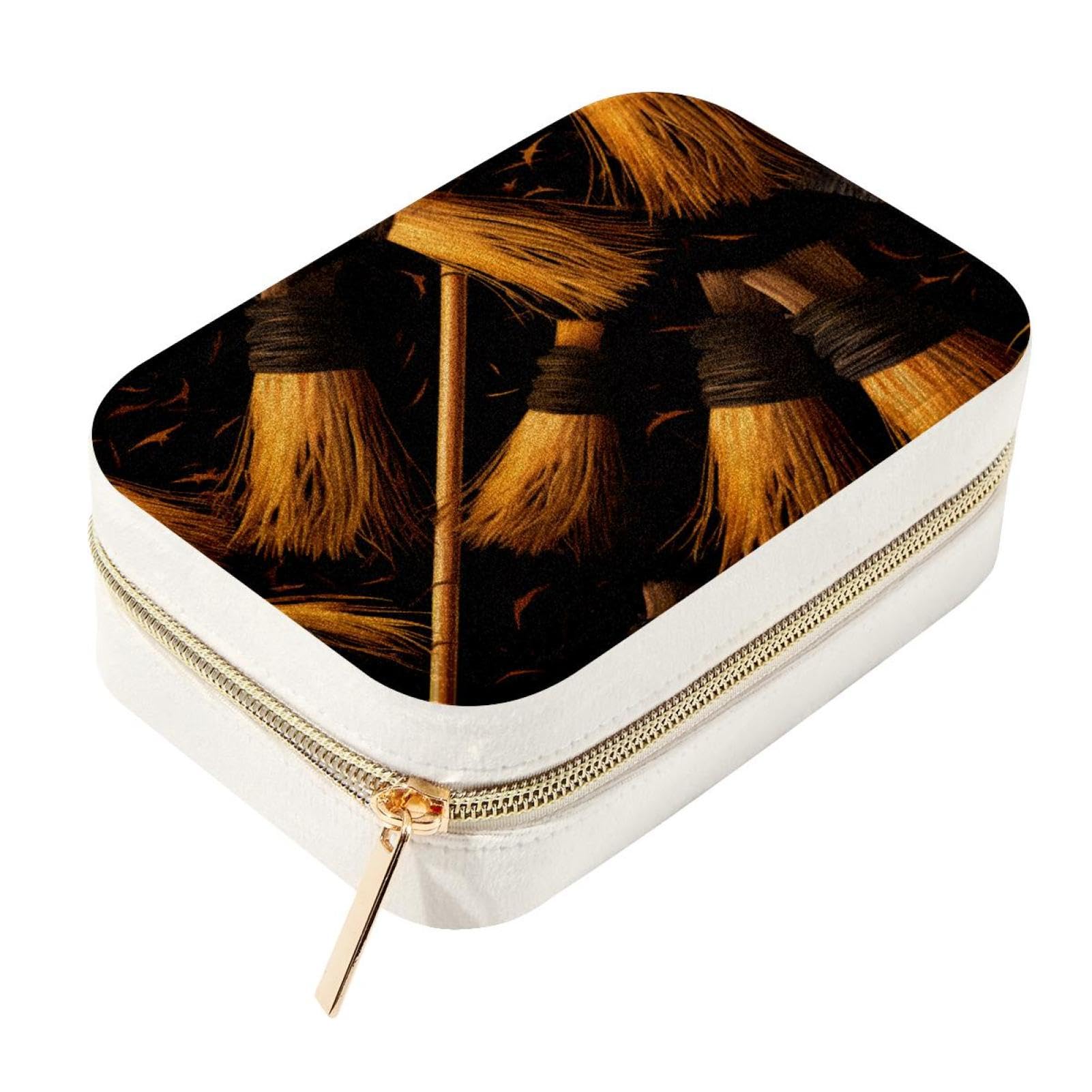 Boîte de rangement portable en velours pour vos bijoux de voyage chic