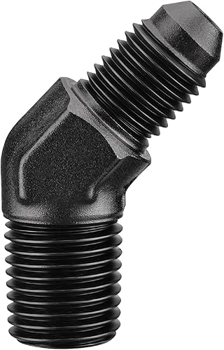 Vista 62 de EVIL ENERGY Adaptador de ajuste de 6AN a 3/8" NPT macho de 90 grados, aluminio