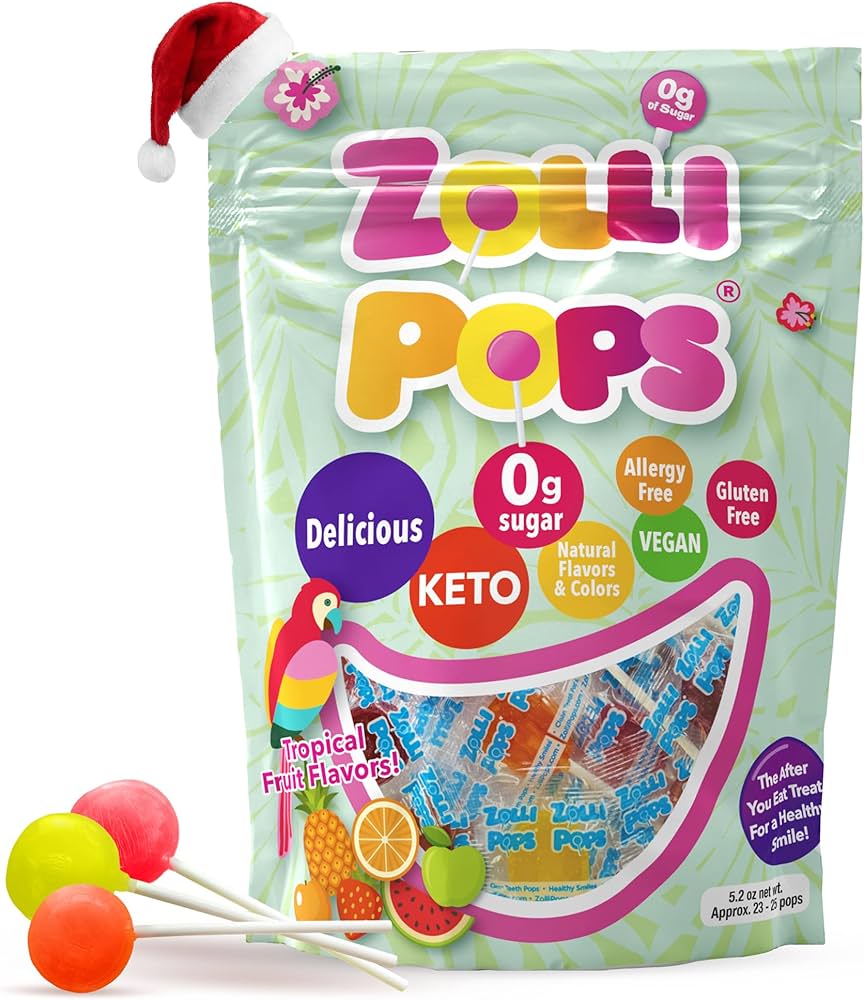 Amazon.com : Zollipops The Clean Teeth Pops, Anti Cavity Lollipops