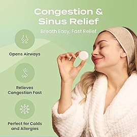 Body Restore Shower Steamers Aromatherapy 15 Pack - Christmas Stocking Stuffers, Birthday Gifts for Women, White Elephant, Relaxation, Self Care for Men - Tea Tree