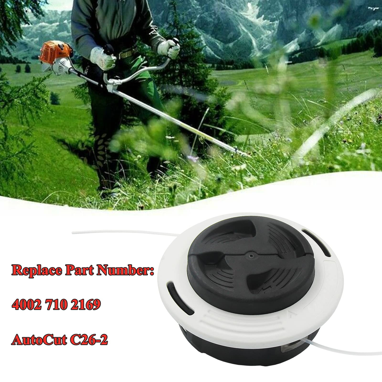 Tete De Débroussailleuse Stihl Bobines De Débroussailleuse,tête De Coupe Pour Stihl Autocut C26-2 FS 55/56/70/94/91/111/131 Tête De Débroussailleuse Stihl