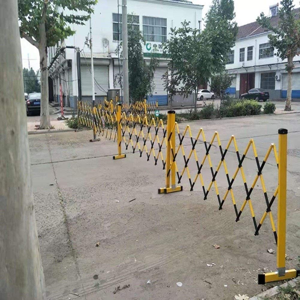 Bariery drogowe, rozszerzalna metalowa barykada - Mobilna barykada ruchu - Składane drzwi bezpieczeństwa - Chowany barykada wejściowa barykada ruchu - 1 opakowanie