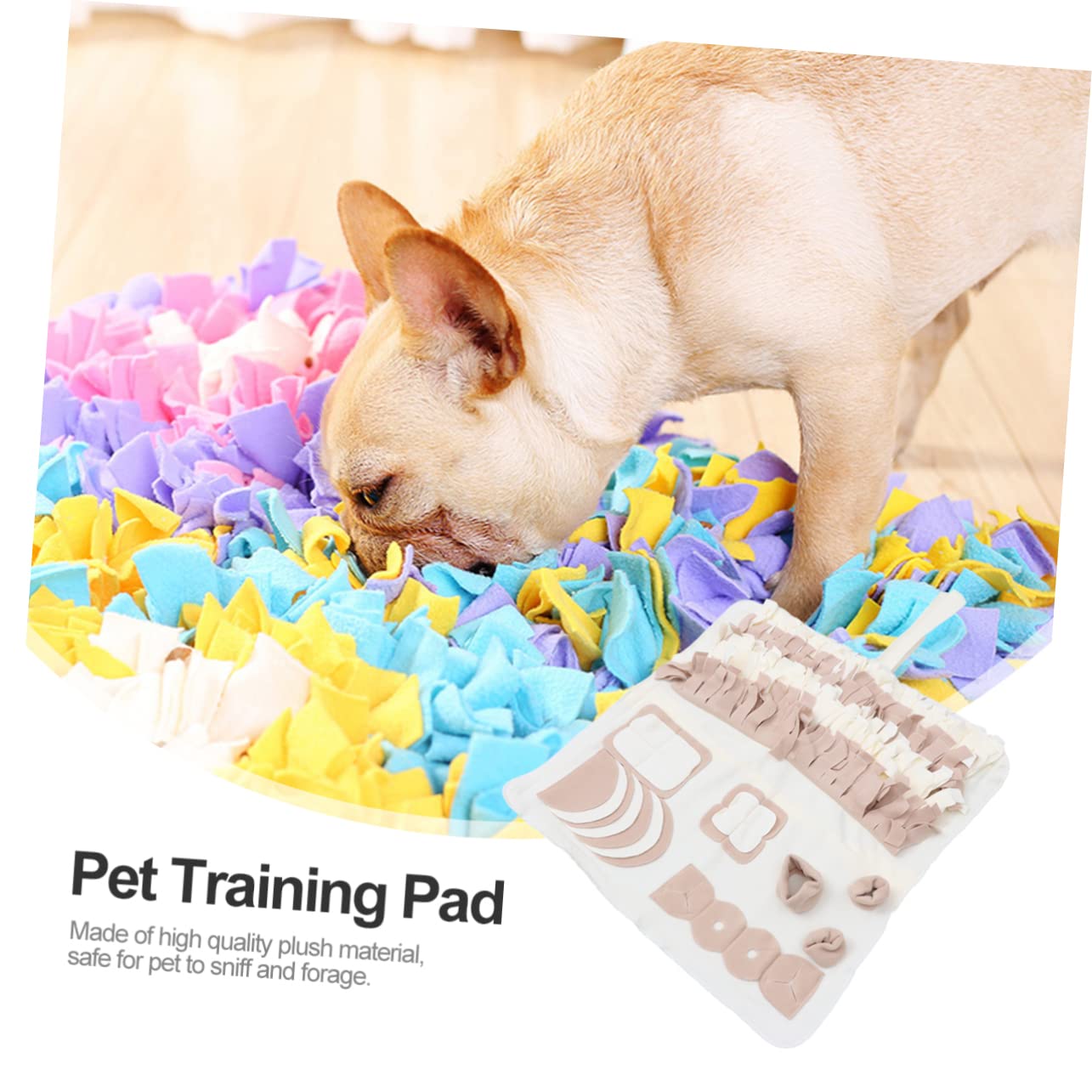 Beavorty Tapis de Fouille pour Chien, Tapis d'apprentissage Recherche de Nourriture, Peluche, Antidérapant, Lavable, pour Petits et Moyens Chiens, Usage Intérieur