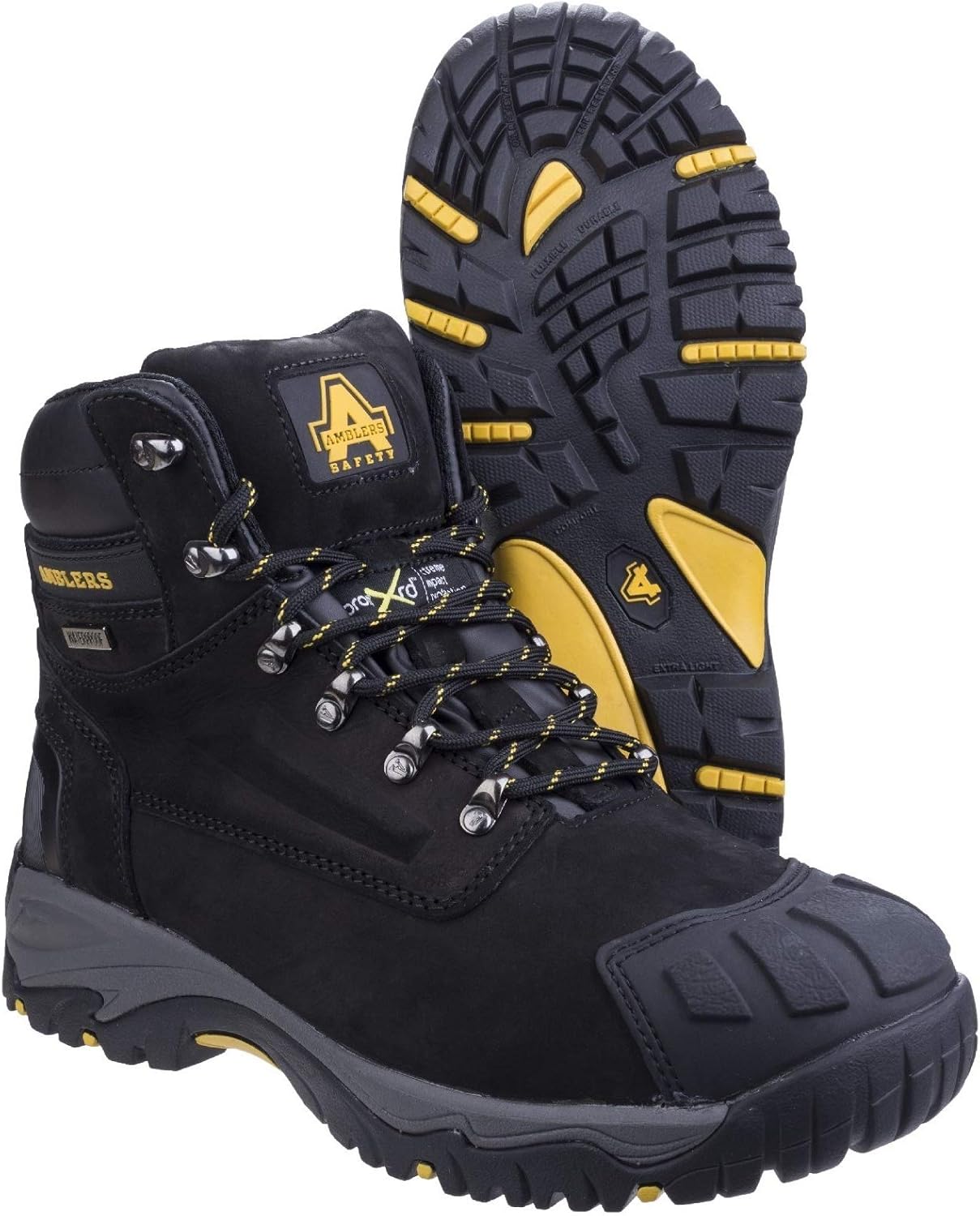 Amblers Safety Mens FS987 Metatarsal Protection Waterproof Lace Up Safety Boot Black Size UK 13 EU 48