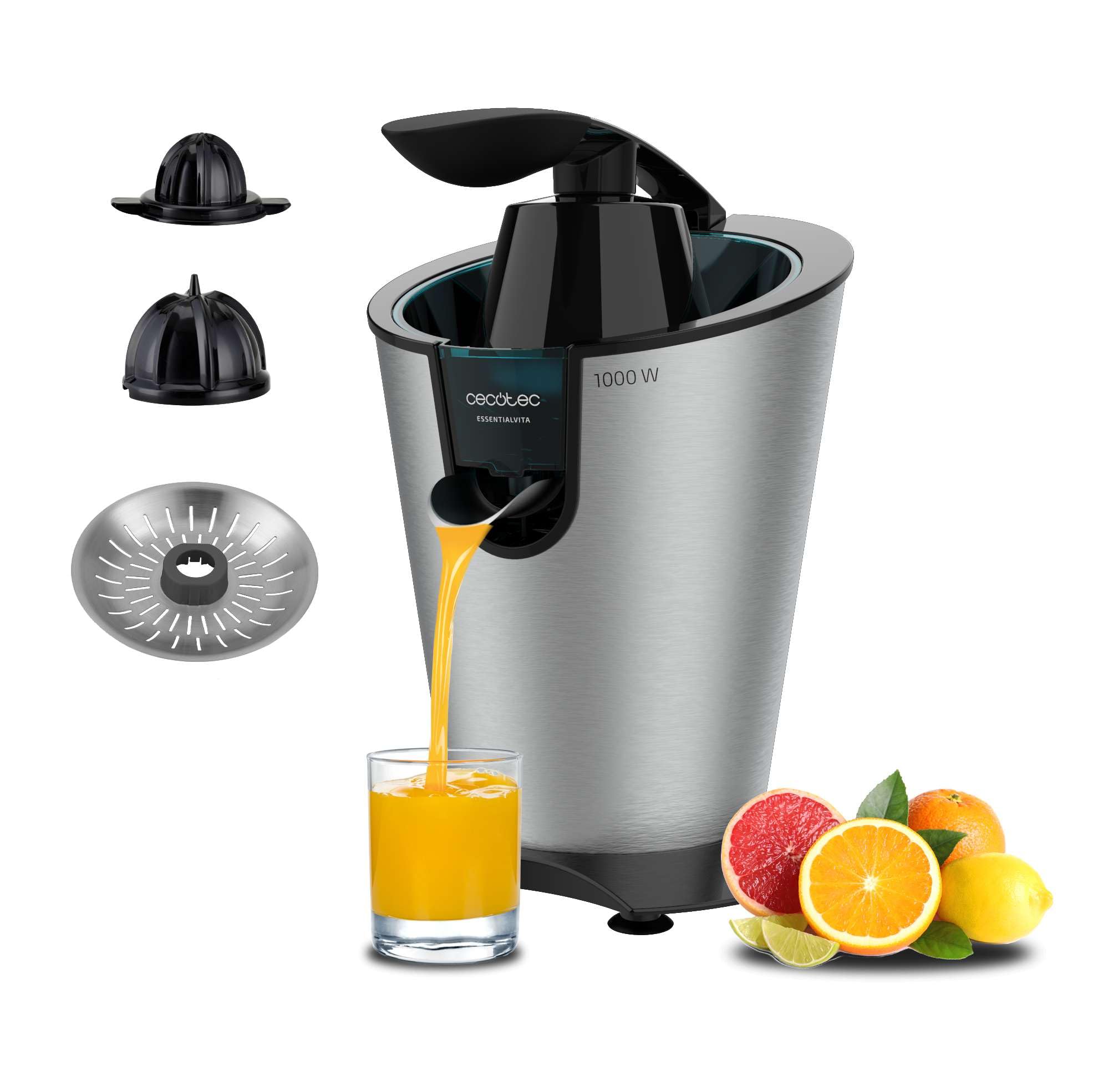Exprimidor de Cítricos de Brazo Cecotec EssentialVita PowerFresh 600