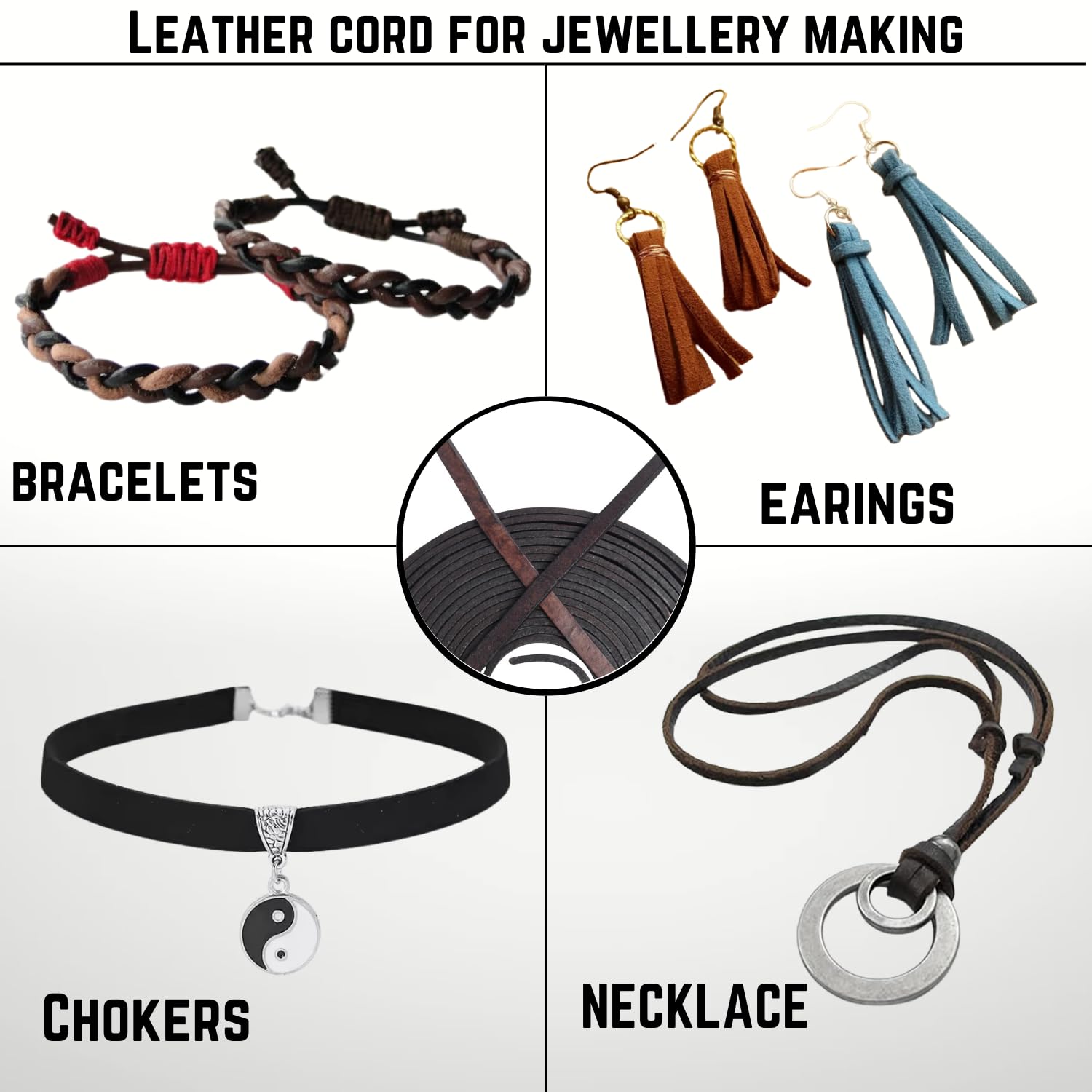 Cordón plano de cuero genuino de grano completo, tiras de cuero vacuno para hacer joyas, proyectos de manualidades, cinturones, llaveros (marrón oscuro envejecido, 3 mm)