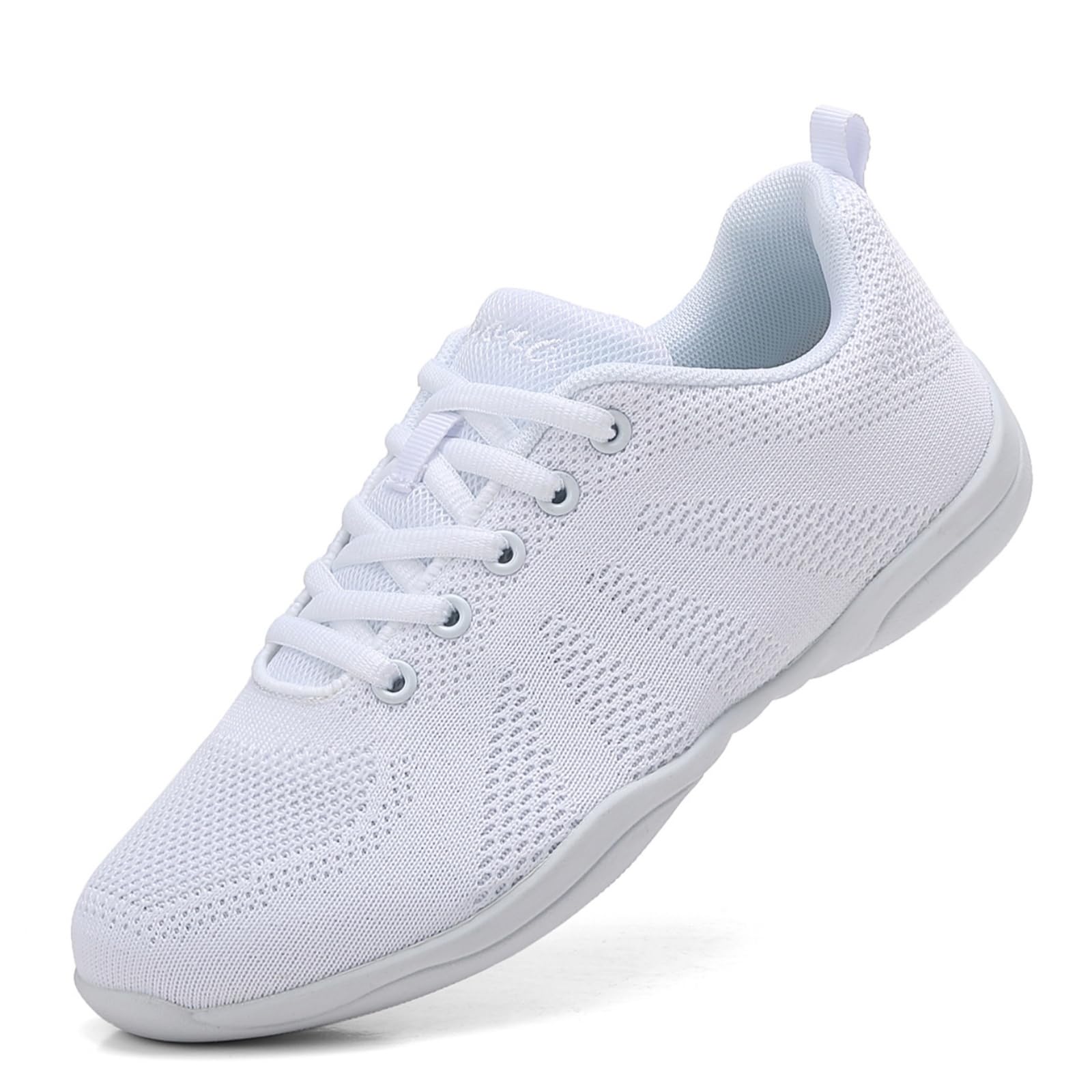 Cheer Scarpe Sportive Multiuso Bianche Traspiranti per Danza Atletica Cheerleading Allenamento e Gara Unisex