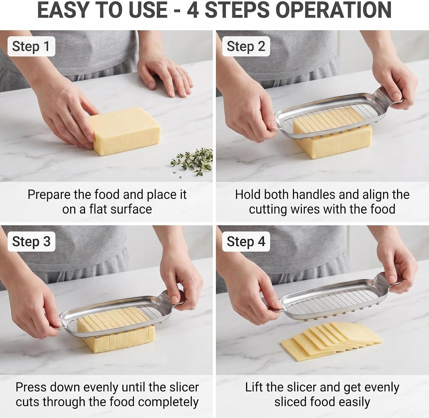 Stainless Steel Butter & Cheese Slicer Cutter