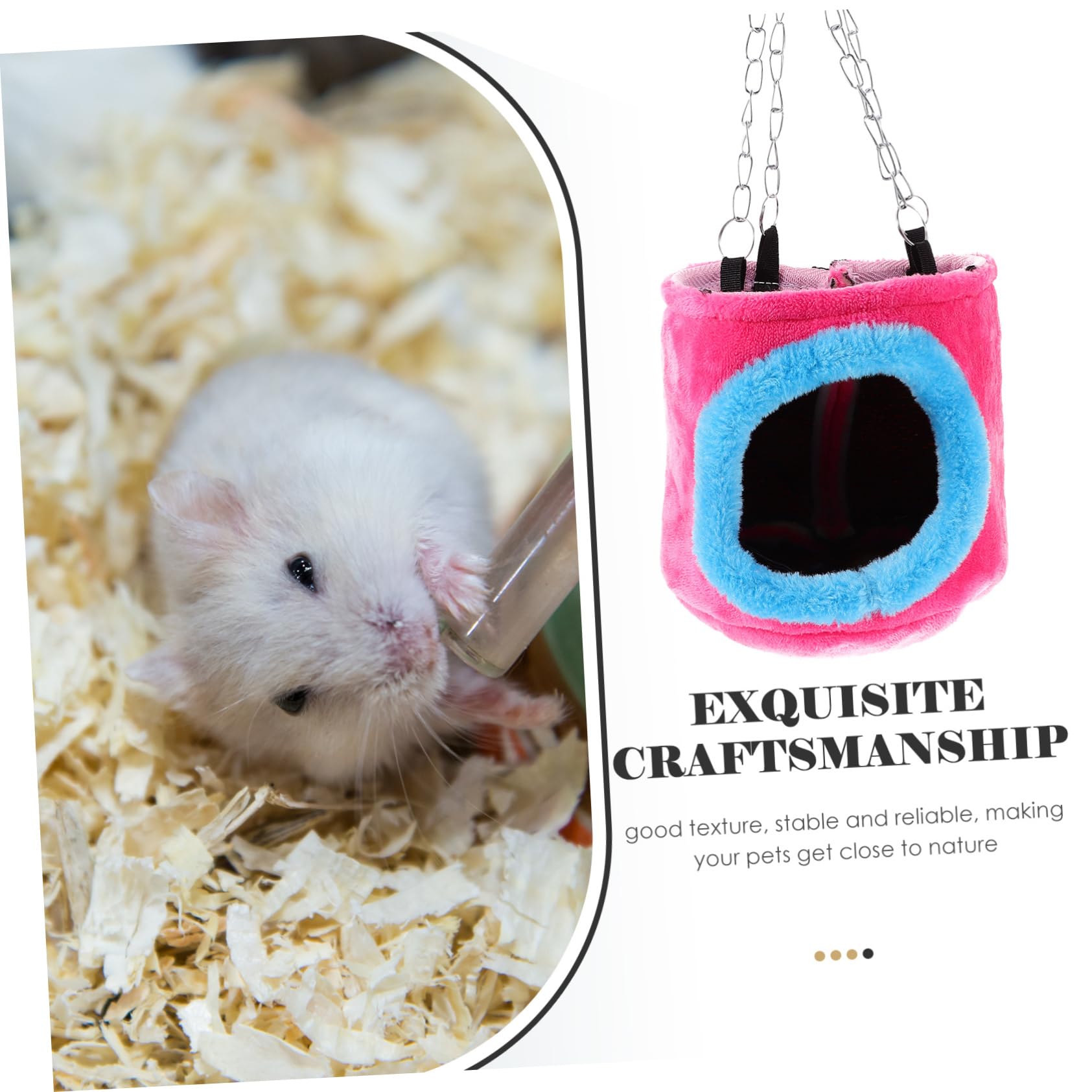 FOMIYES 3stücke Squirrel Chinchilla Guinea Pig Rat Hängematte Kuschelhöhle Aus s Farblich Sortiert Zum Wärmeschutz Für Kleintiere Im Winter