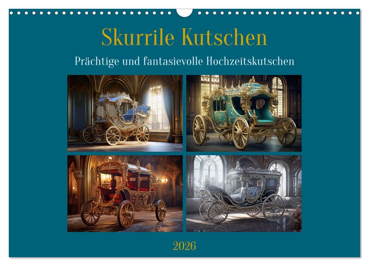 Whimsical carriages UK-Version (Wall Calendar 2026 DIN A3 Landscape), CALVENDO 12 Month Wall Calendar โ image 1