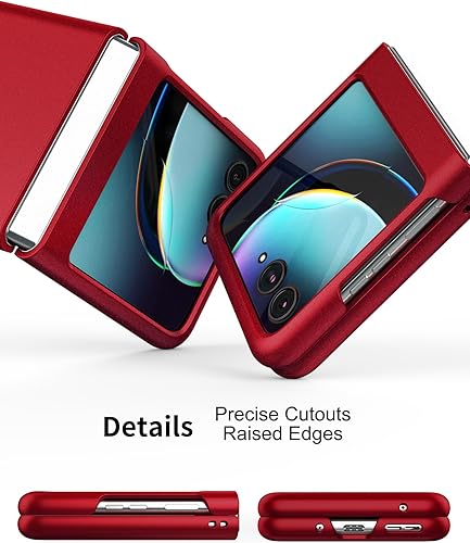 Miniatura 6 de Eastcoo Funda delgada para Moto Razr Plus 2023, película frontal dura transparente incorporada + parte trasera de policarbonato duro sensación