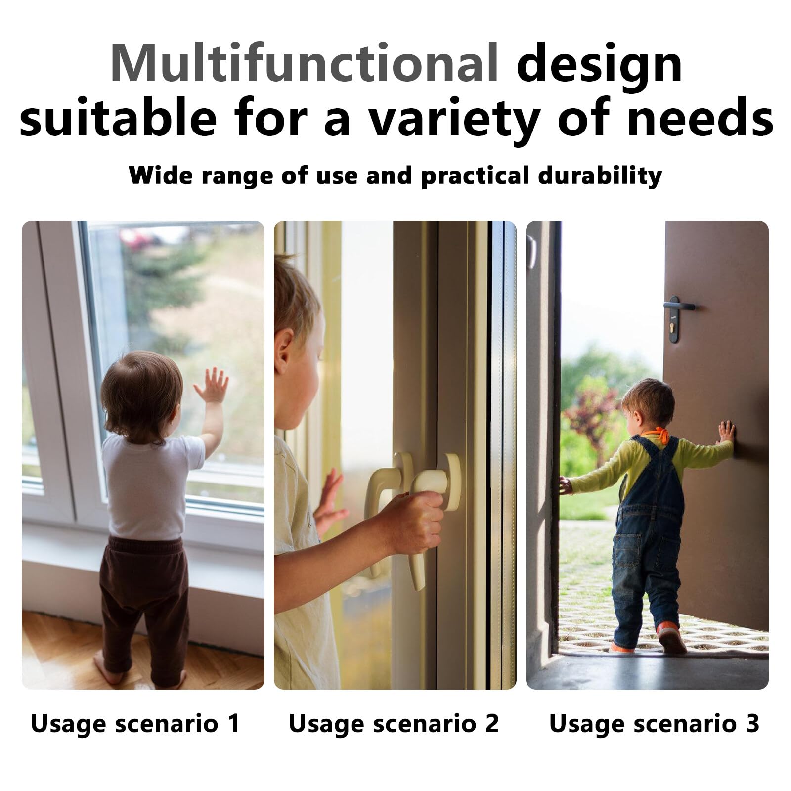 Sensor de Puerta WiFi, Juego de 2 Sensores de Ventana Inalámbricos, Alarma, Sensor de Puerta Smart Tuya