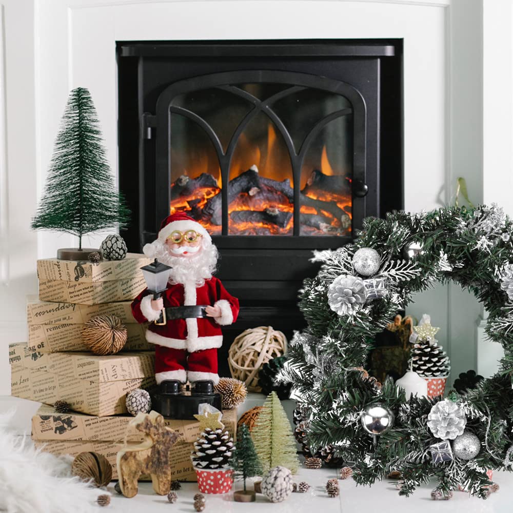 Christmas Front Door Wreath, Xmas Wreath Door Window Wall Hanging Ornaments Garland Ideal for Inside and Outside Decoration - Image 3