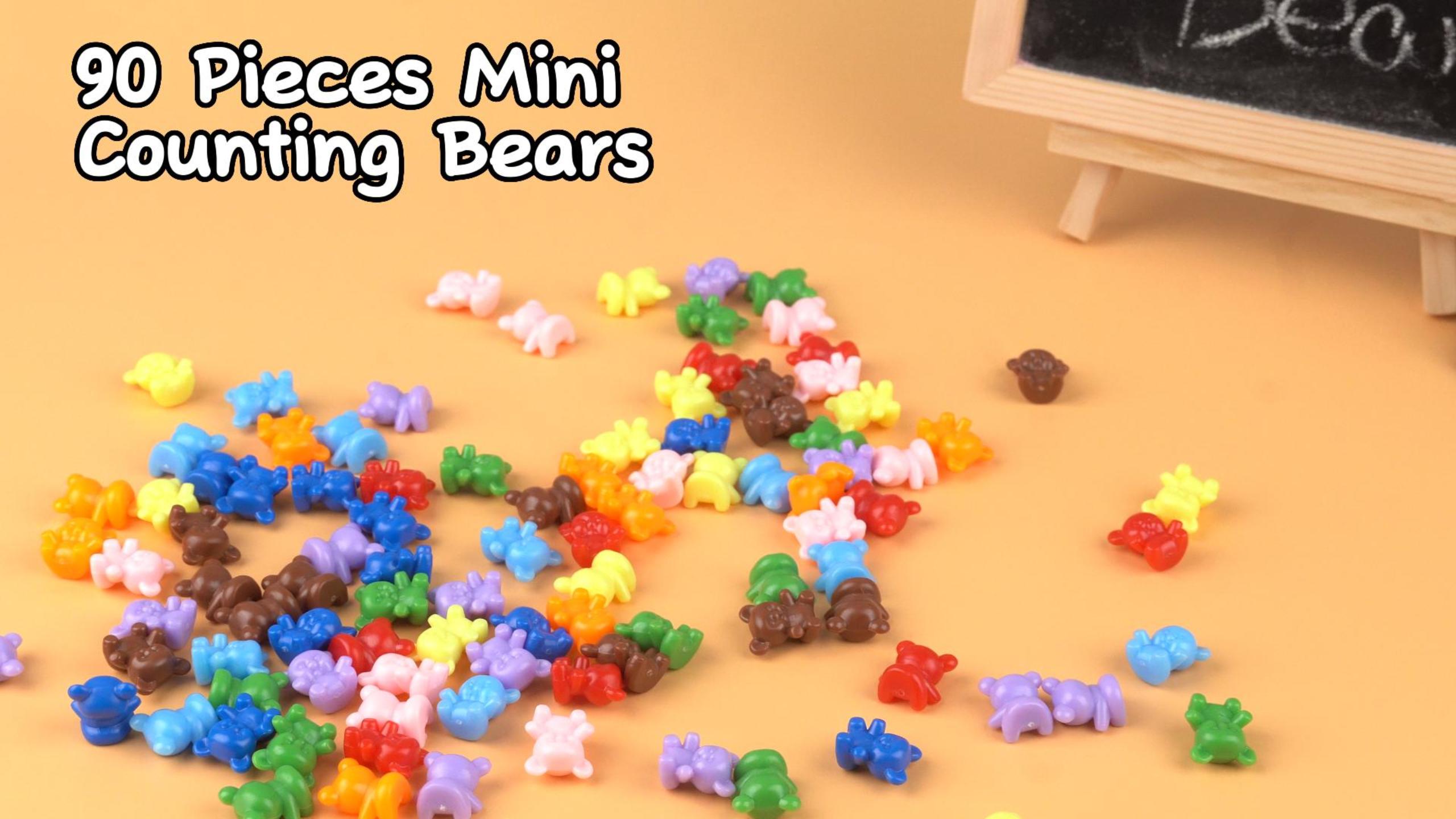 Amazon.com: XINHUIDALSQ 90 Pieces Colored Counting Bears 0.62 Inch