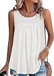 Femmes Tank d'été Tops Casual Loose T Shirts Sans manches Tunic Blouses Cami