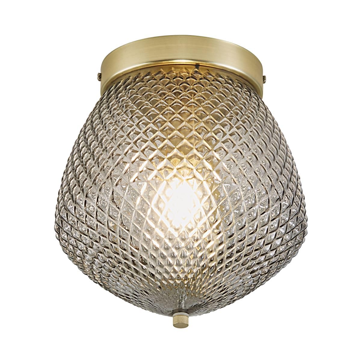 Nordlux Orbiform Indoor Ceiling Light Brass Glass E27 Retro - Hallway, Living Room, Bedroom Mains Powered, IP20