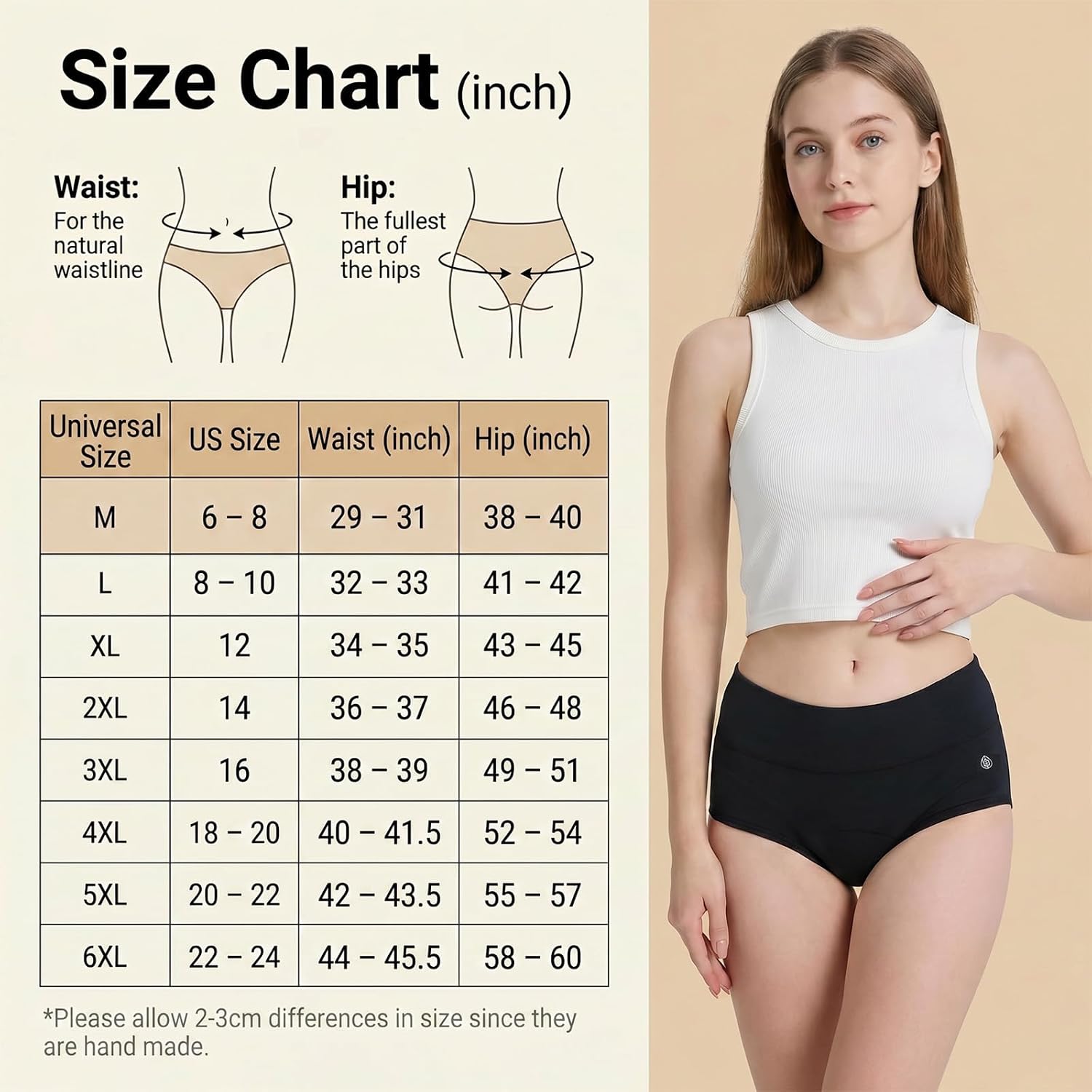 Leakproof Underwear for Women Incontinence, Washable Incontinence Panties for Bladder Leak, Reusable Period Underwear for Women High Waisted, 3Pack Medium