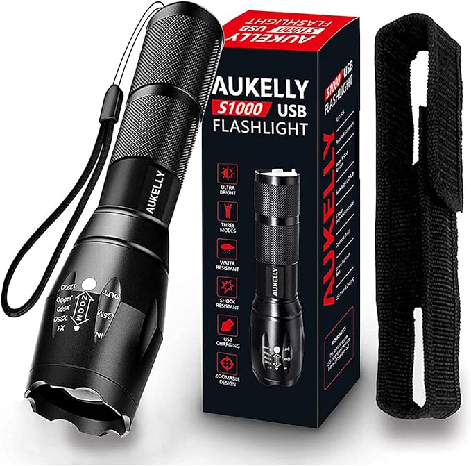 Flashlights Rechargeable Flashlight Tactical Waterproof Photo