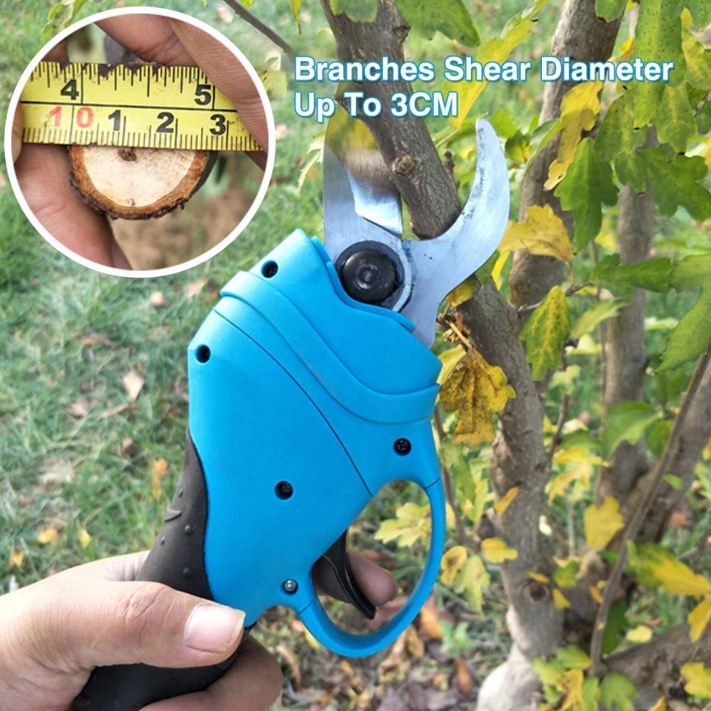 Elektrische Gartenschere, Trimmer, 0–45 Mm Schnittdurchmesser, Gartenobstbaumbüsche, Trimmerschere Für Gartenbaumstämme, 240 V, 8–11 Stunden Betrieb