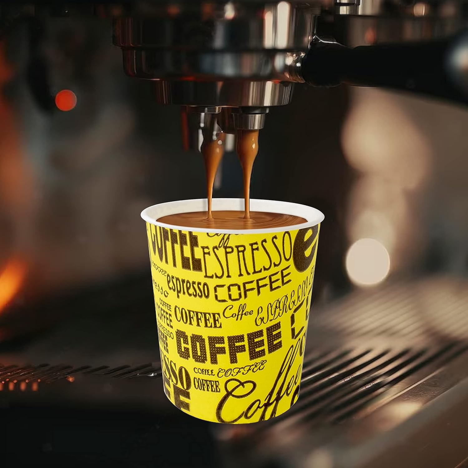 COFFISANO 200 Bicchierini da Caffè Colorati | Bicchieri in Cartoncino da 75 ml per Espresso Tè Bevande Usa e Getta in Monouso Riciclabili, per Ristoranti, Ufficio, Asporto, Bar