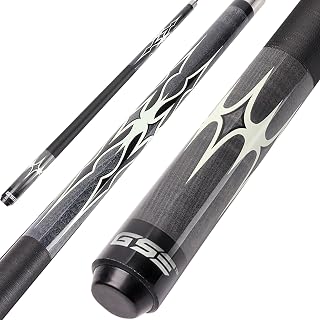 GSE 58" 2-Piece Canadian Maple Hardwood Billiard Cue Sticks, 18/19/20/21oz
