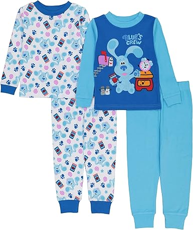 Amazon Com Nickelodeon Boys Blues Clues Snug Fit Cotton Pajamas Clothing Shoes Jewelry