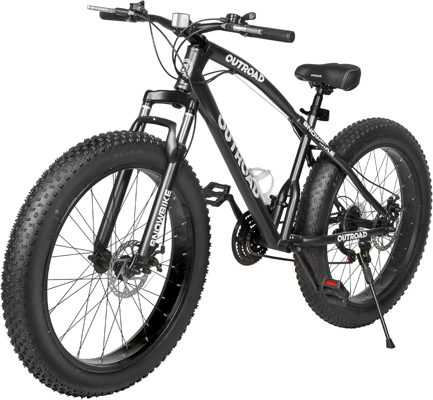 Betterland 26 Inch Bicycle Wheels, Outdoor Fat Tire Mountain Bike, 21-Speed with Dual Front Suspension, High Carbon Steel Frame with Double Disc Brake and Anti-Slip Bicycle for Adults