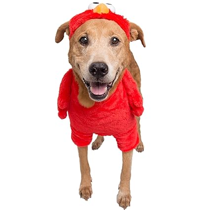 Pet Krewe Sesame Street Elmo Dog Costume, Large