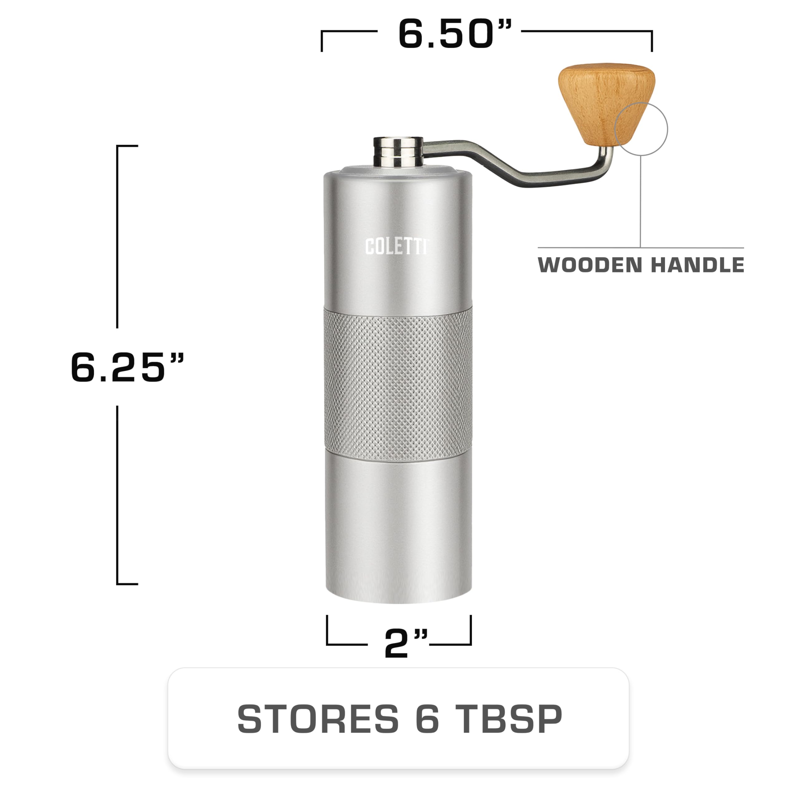 Amazon.com: COLETTI Crag Manual Coffee Grinder — Hand Coffee