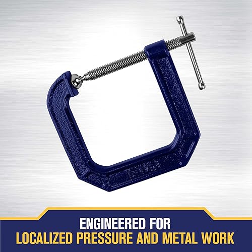 Miniatura 6 de IRWIN Tools QUICK-GRIP Serie 100 - Abrazadera en C para garganta profunda 3 pulgadas por 4 12 pulgadas 225134