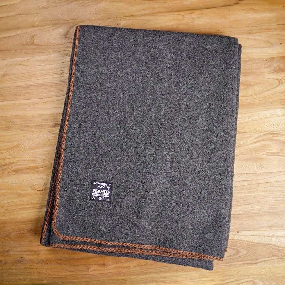 Amazon.co.jp: ZENHEO 80%ウール ウール毛布 ラグマット