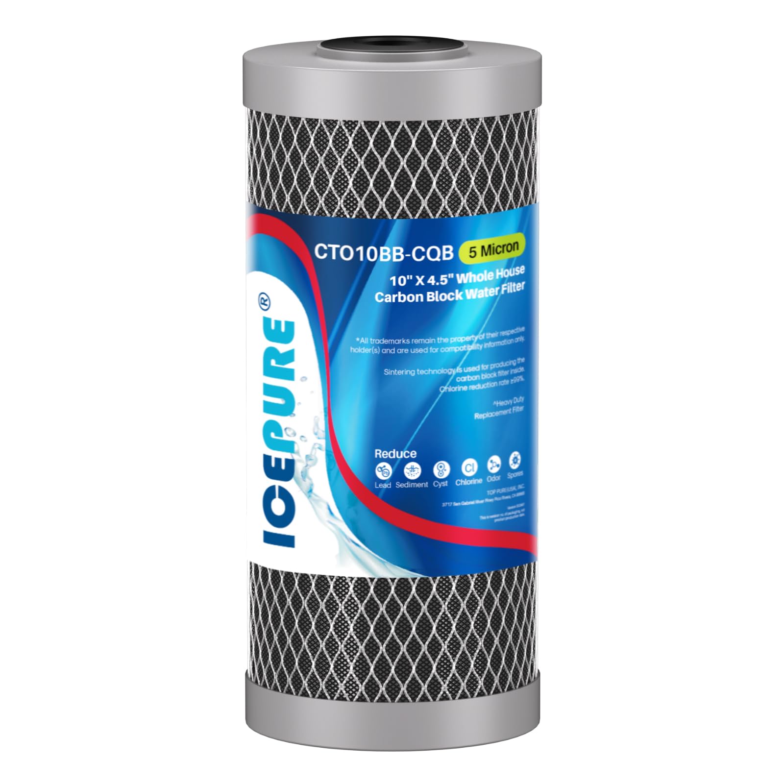 ICEPURE Water Filter - Whole House Sediment Activated Carbon -15