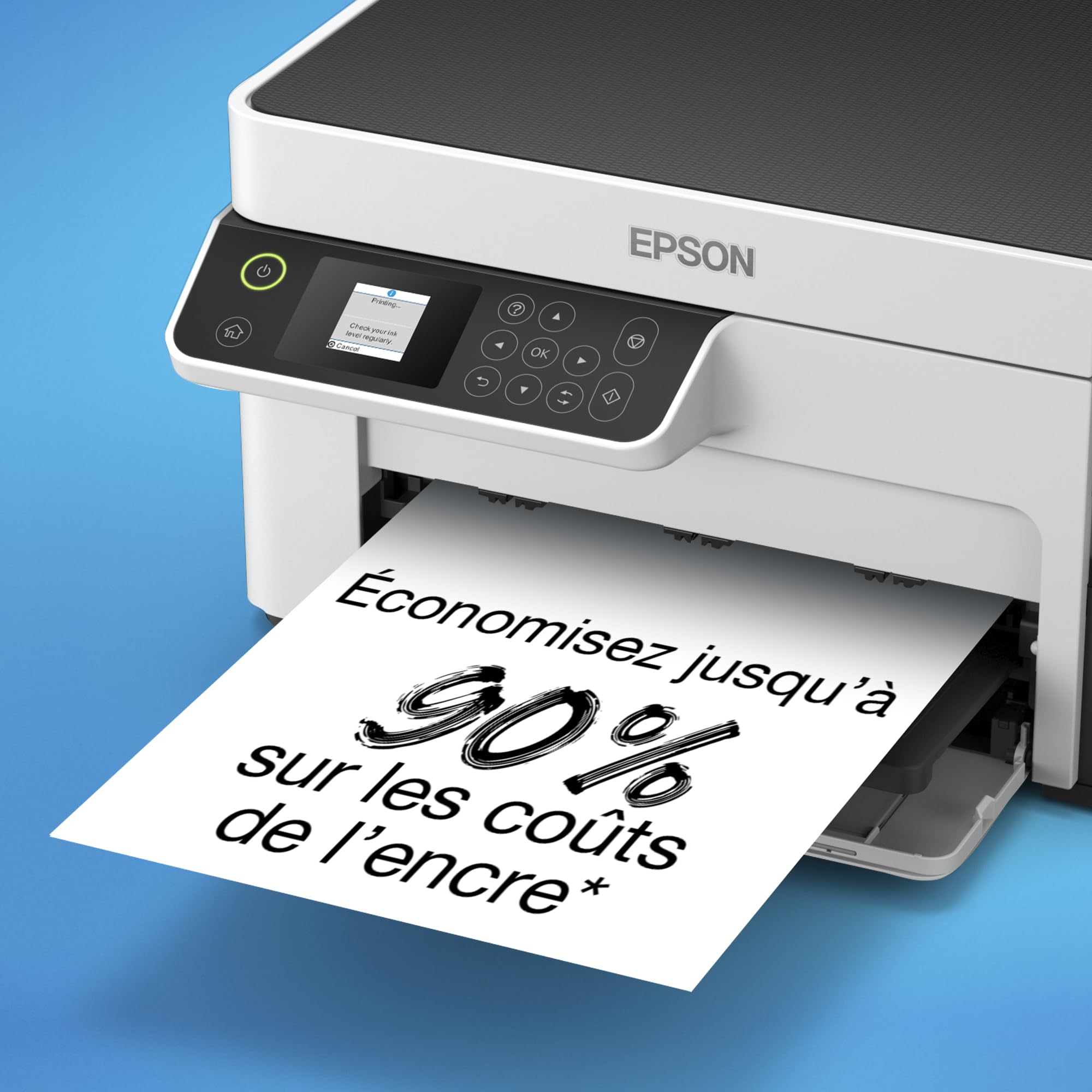EPSON EcoTank ET-M2120 | Imprimante multifonction - Réservoir haute capacité - Économisez jusqu'à 200€, 15ppm, sans fil, impression mobile, économe en énergie, recharge facile, 1440x720 DPI