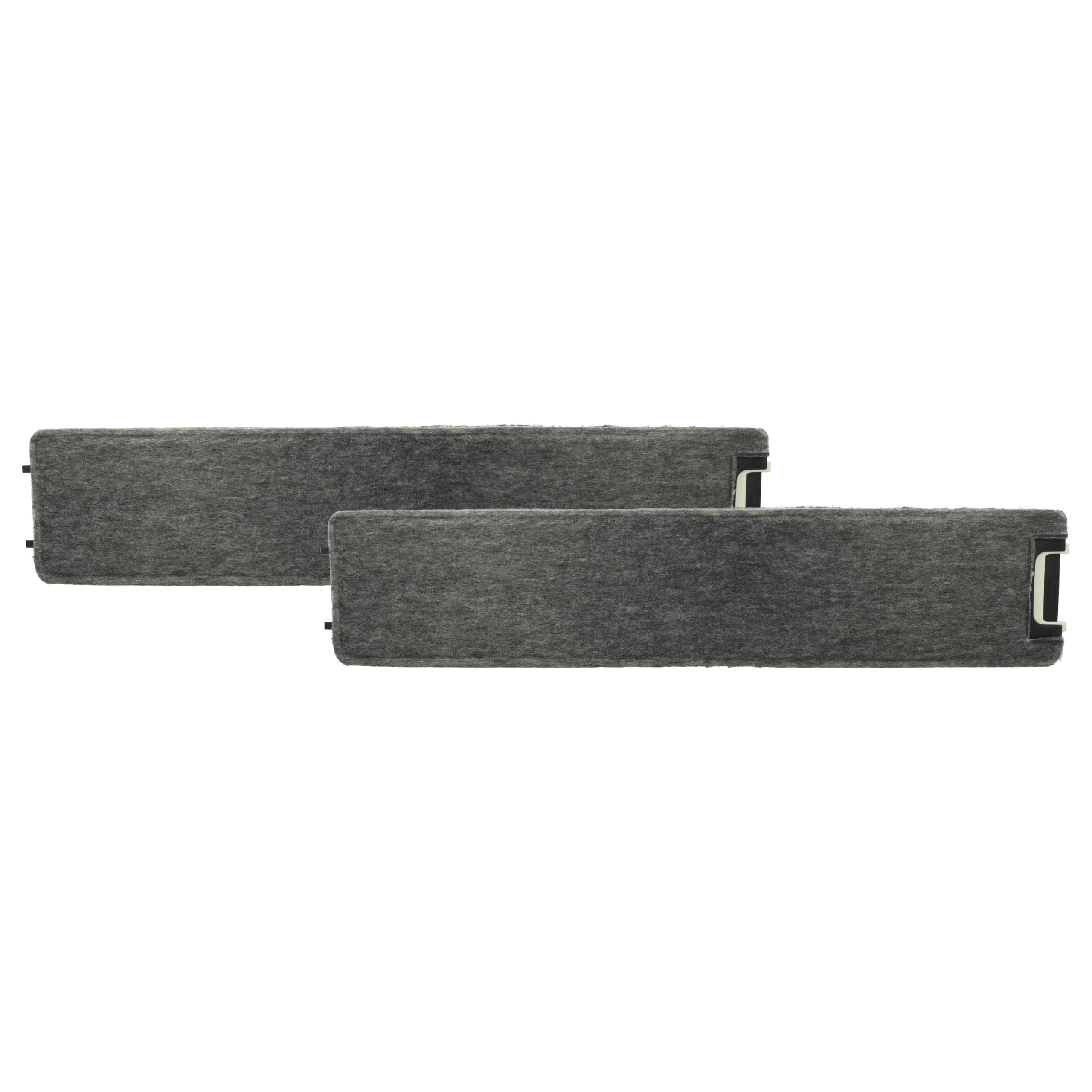 vhbw 2 x filtr z węglem aktywnym, zamiennik do Miele 0411503, 4114500, 4114501, 4114503, 4114502, DKF4 do okapu kuchennego - 50 x 10,4 x 3 cm