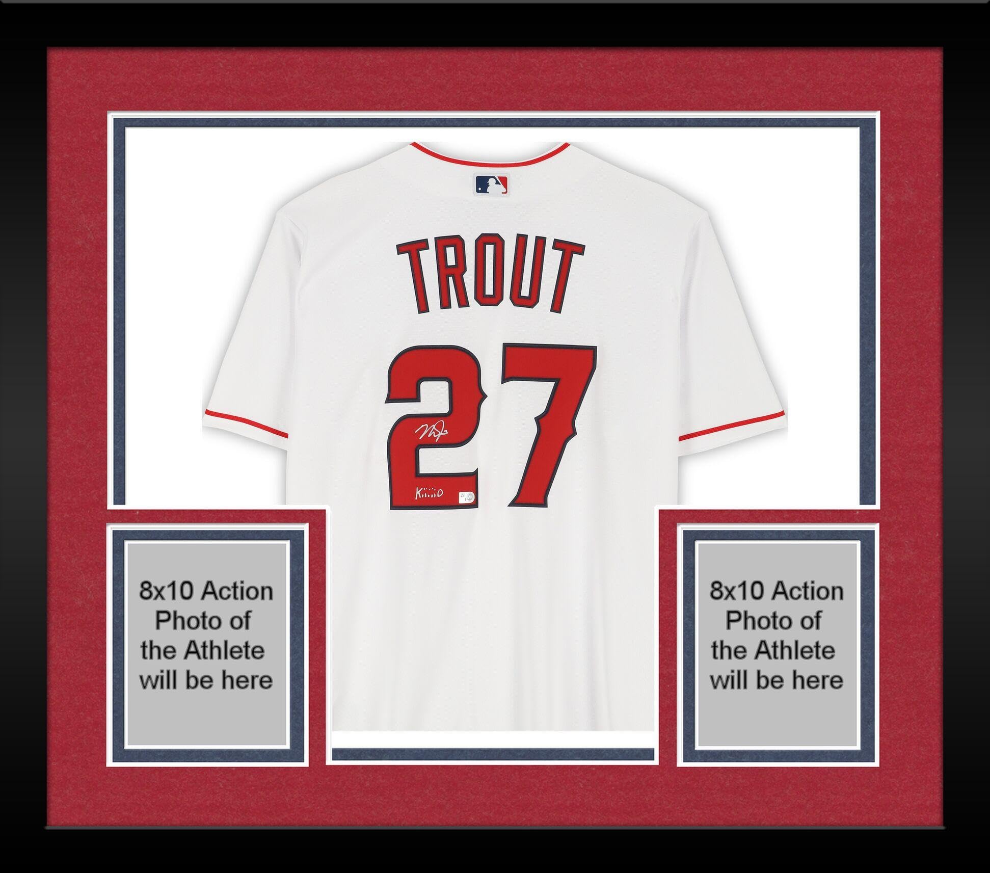 Amazon.com: Framed Mike Trout Los Angeles Angels Autographed