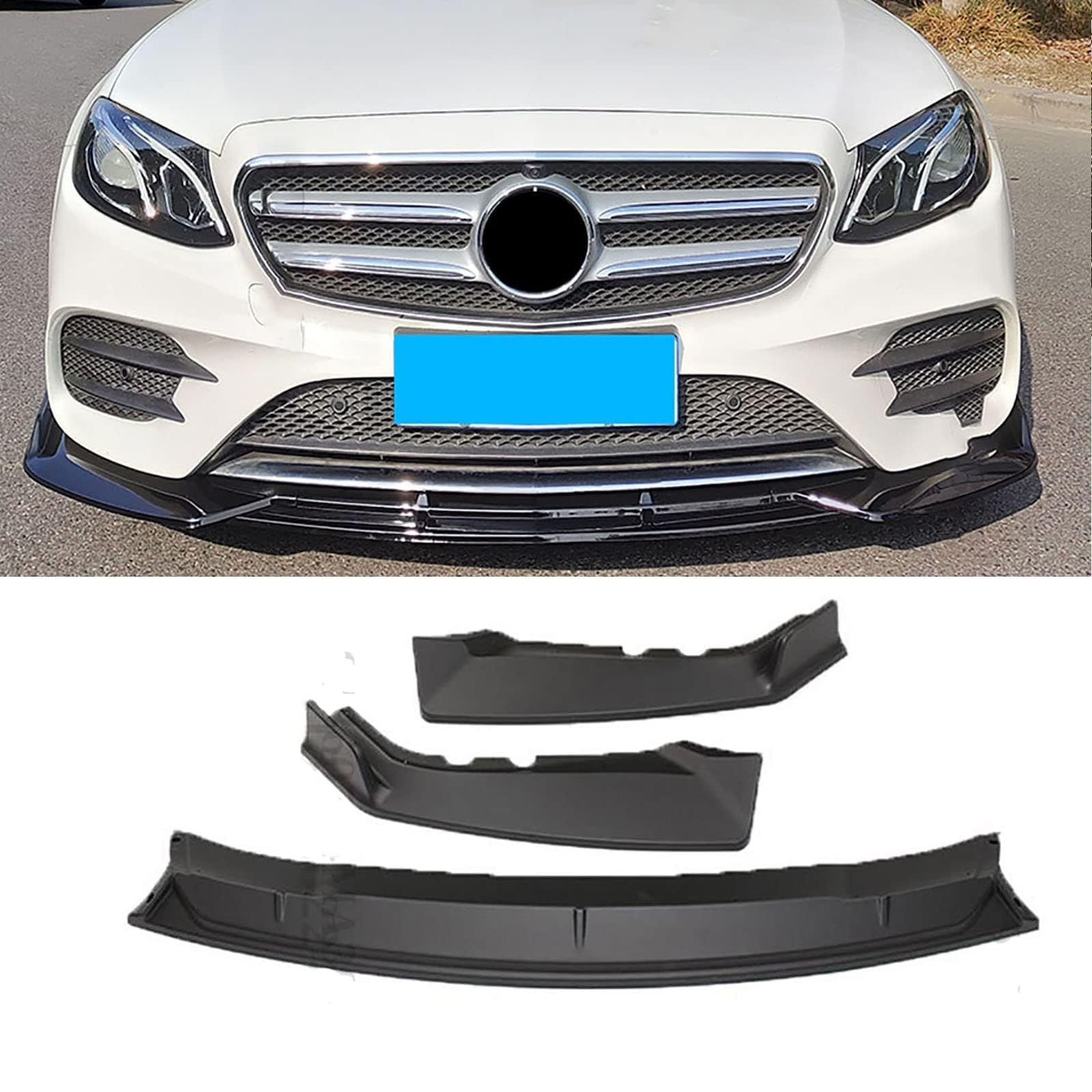 Spoiler séparateur diffuseur Benz W213 C238 2016-2020 lèvre avant