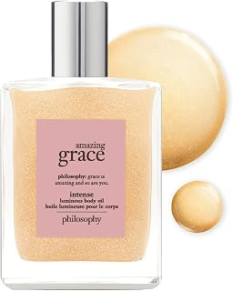 philosophy luminous body oil - lightweight, non-greasy formula - nourishes skin for a subtle glow & delicate trail of fragrance - suitable for all skin types - 4 fl oz